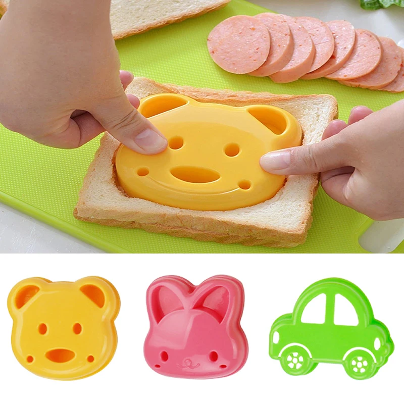 Bunny Cake Mold - 2 шт., форма для сэндвичей, медведь,