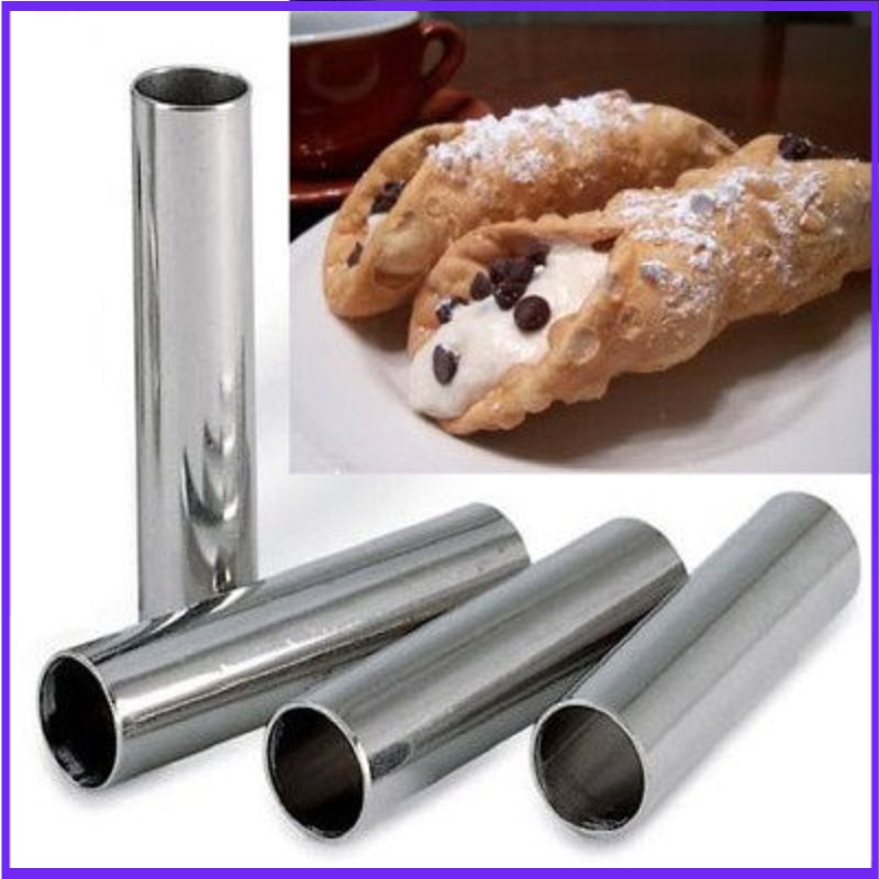 Danish Pancake Pan - Алюминиевые канноли, 4 трубки в упаковке,