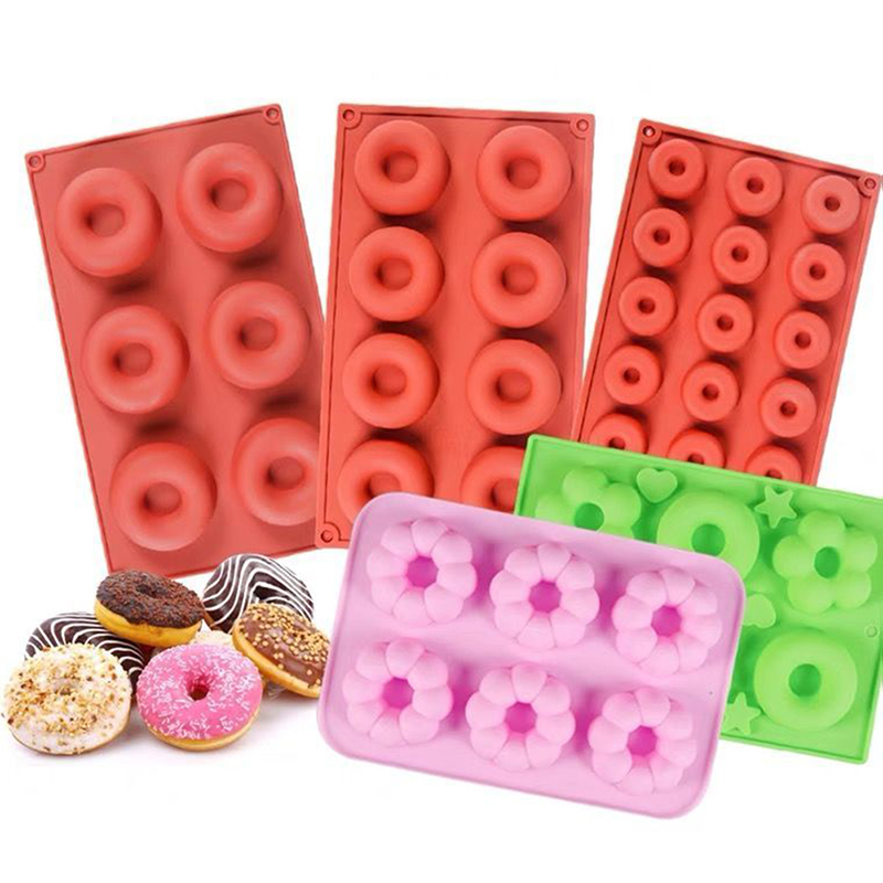 Donut Mold Silicone - Силиконовая форма для изготовления пончиков, 3D